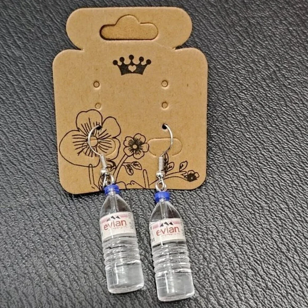 🏆022 Acrylic Earrings Tiny Water Bottle Jewelry